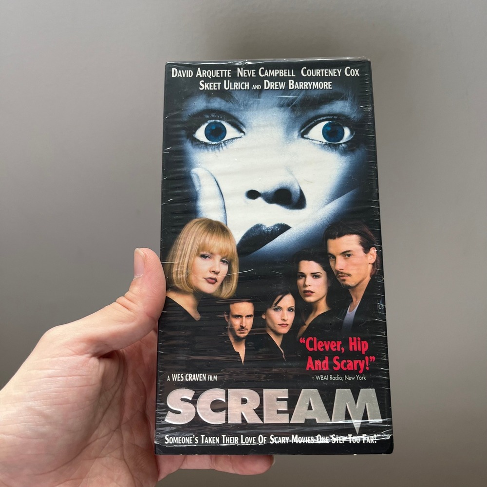 Scream VHS 1997 Wes Craven Horror Movie Alliance Video Campbell Drew Barrymore